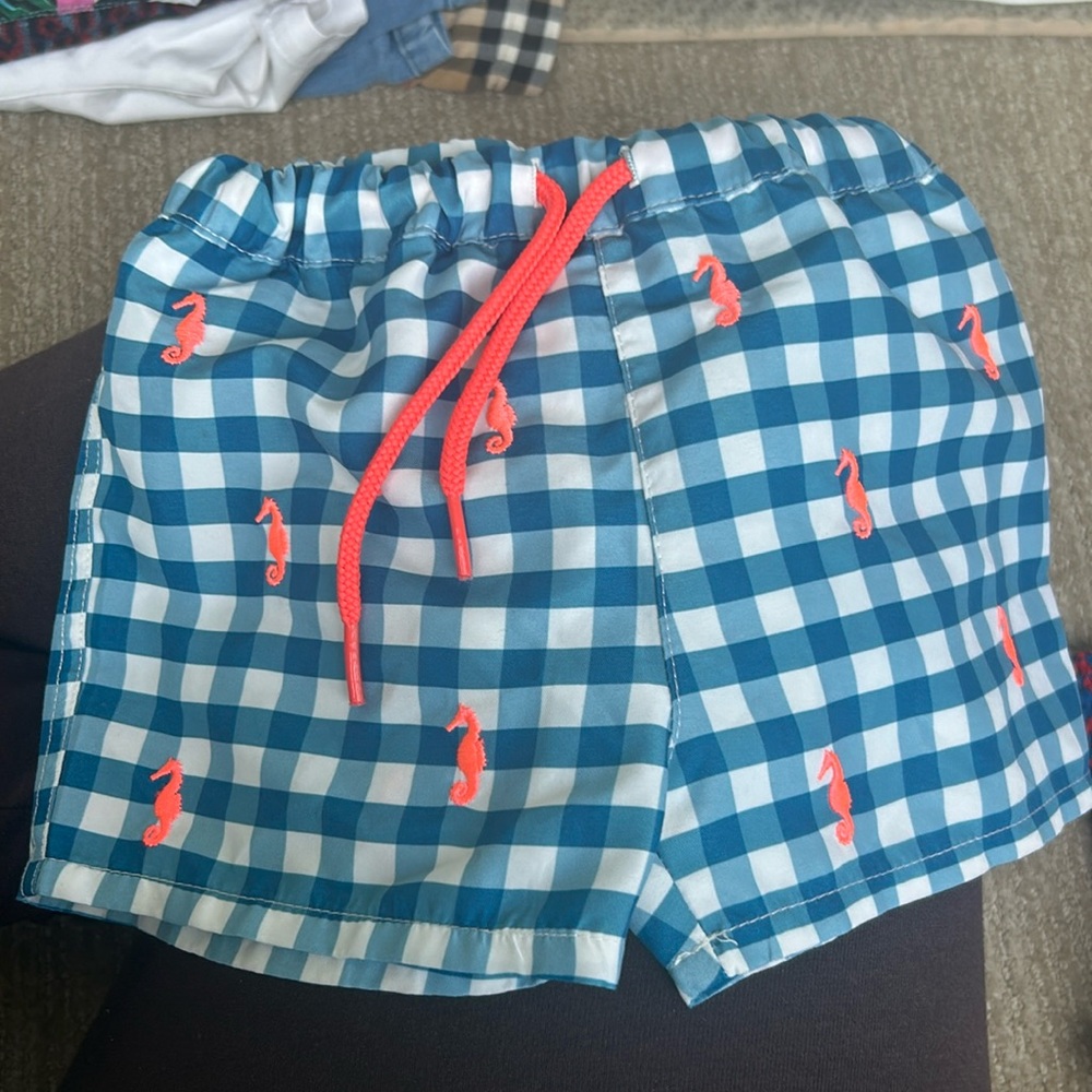 Jacadi baby boys swim trunks size 18 mos